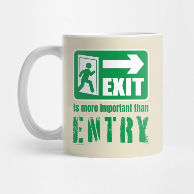 Trading Wisdom Quote: EXIT is More Important Than ENTRY by AlphaTrader.store